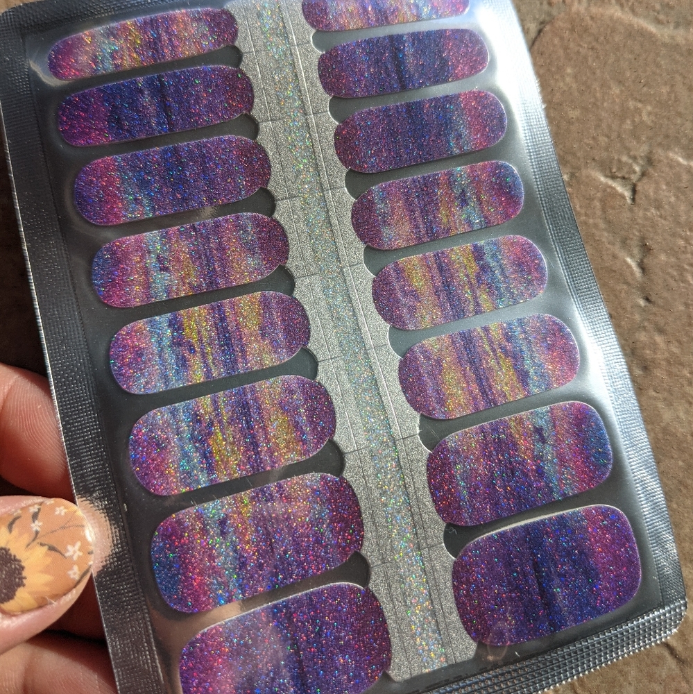 5 for $15 Nail Wraps- Purple Sky - Picture 2 of 7